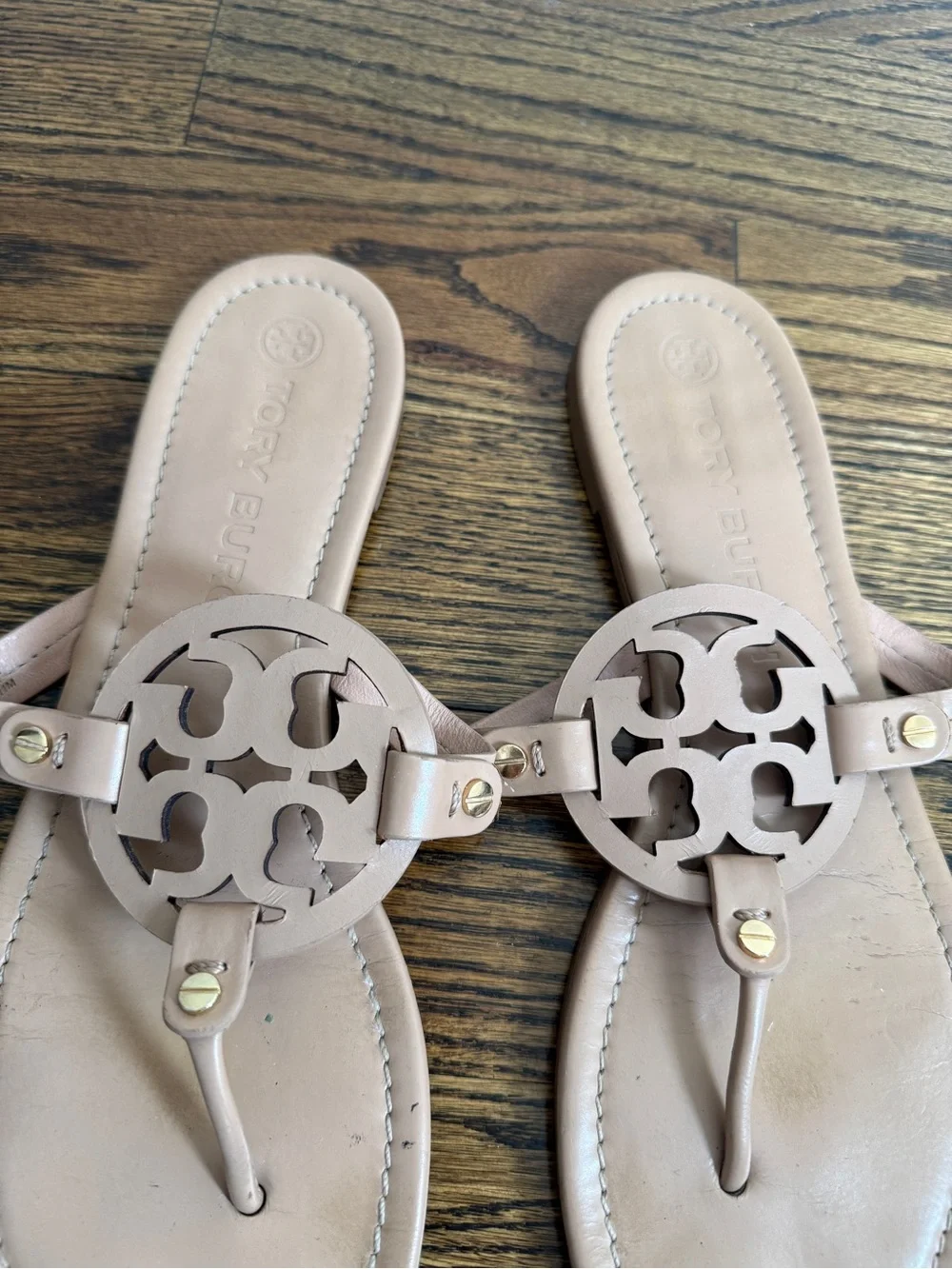 Tory Burch Miller Sandal in Nude Sz 11